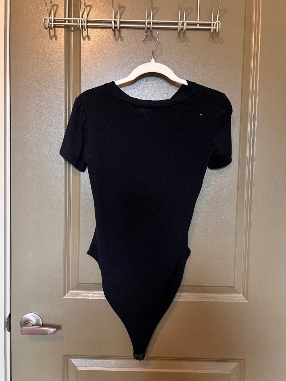 Black Short Sleeve Bodysuit
